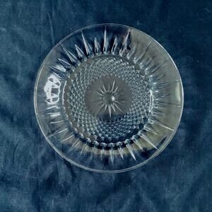 Vintage Arcoroc Diamond Starburst Dessert Plate